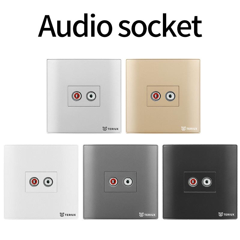 1 -gat audiomuuraansluiting