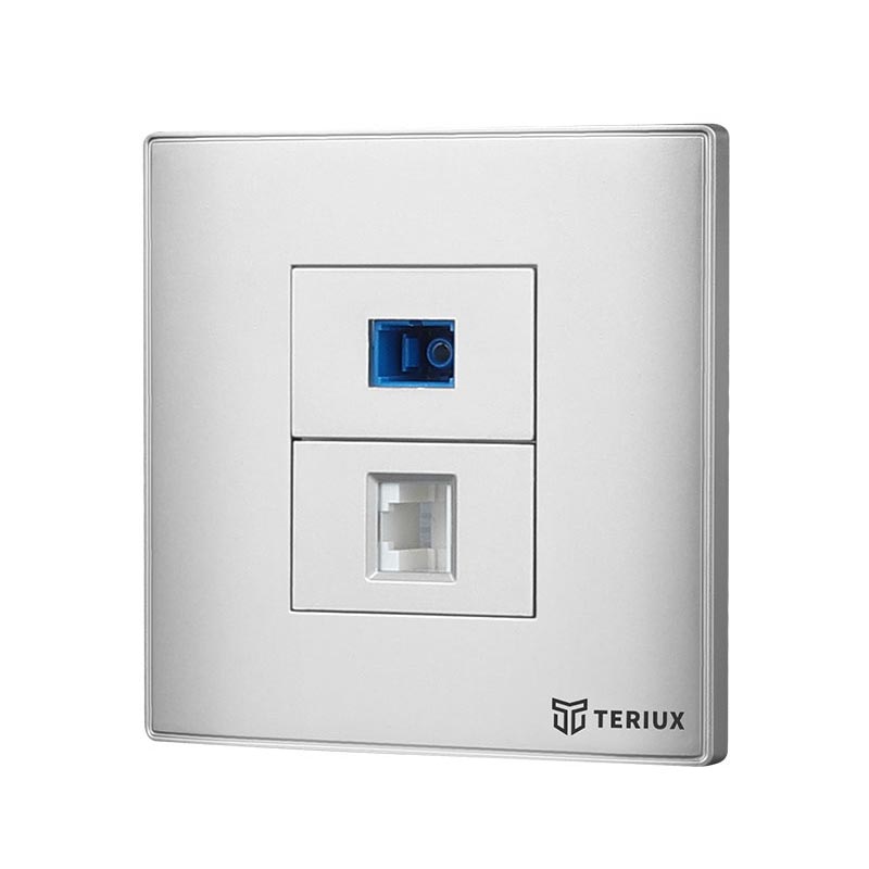 SC + RJ45 Wall Socket