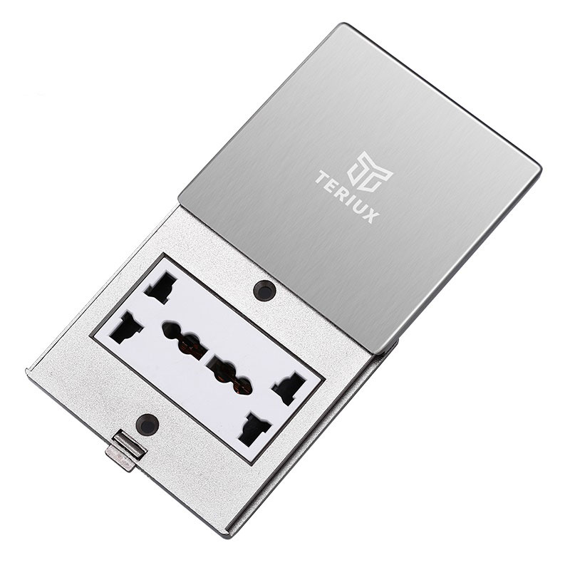 Kleine 86 platte duwbodemaansluiting zilver
